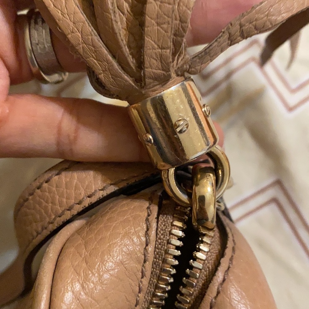 Gucci Tan Soho Disco Leather Shoulder Bag - Picture 5 of 7